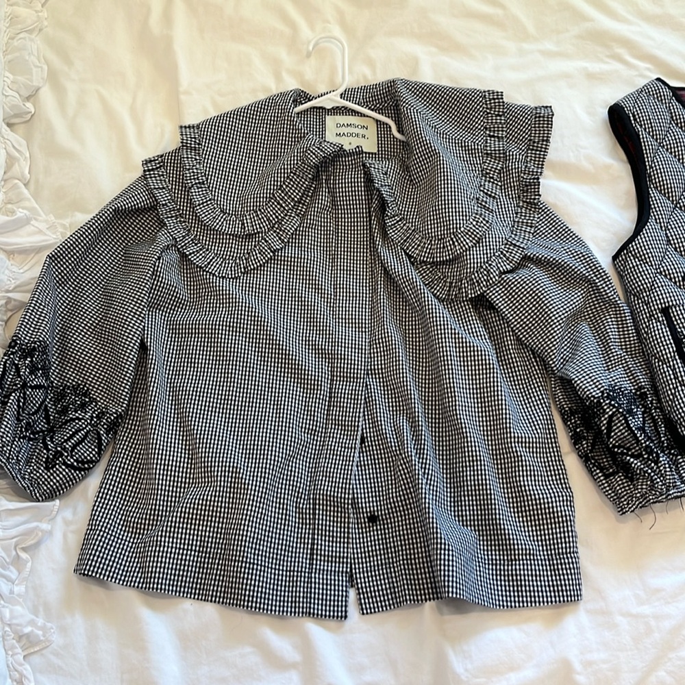 Damson Madder Top and Vest Size Small